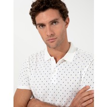 Cacharel Erkek Beyaz Polo Yaka T-Shirt 50230528-VR013