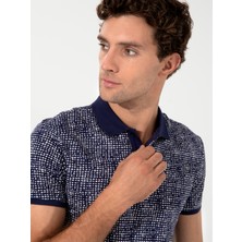 Cacharel Erkek Lacivert Polo Yaka T-Shirt 50230526-VR033