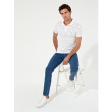 Cacharel Erkek Beyaz Polo Yaka T-Shirt 50230520-VR013
