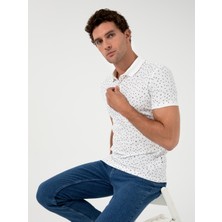Cacharel Erkek Beyaz Polo Yaka T-Shirt 50230520-VR013