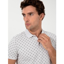 Cacharel Erkek Açık Gri  Polo Yaka T-Shirt 50230523-VR001