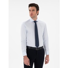 Cacharel Erkek Açık Mavi Slim Fit Italyan Yaka Klasik Gömlek 50305851-VR003