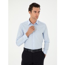Cacharel Erkek Açık Mavi Slim Fit Uzun Kollu Gömlek 50303231-VR003