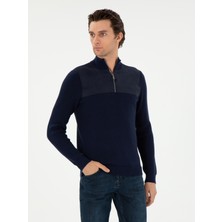 Cacharel Erkek Lacivert Slim Fit Kazak 50292483-VR033