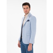 Cacharel Erkek Açık Mavi Slim Fit Spor Ceket 50306795-VR003