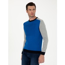 Cacharel Erkek Sax Slim Fit Pamuk Karışımlı Bisiklet Yaka Triko Kazak 50272470-VR045