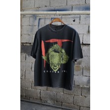 It Chapter Two Baskılı Oversize Yıkamalı T-Shirt