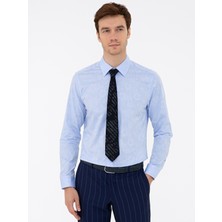Cacharel Erkek Açık Mavi Slim Fit Uzun Kollu Gömlek 50233014-VR003