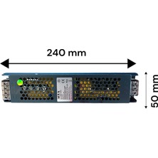 LED Trafosu 30 Amper, Ultra Slim, 12 V Şerit LED Trafosu Fansız, (360W),SİYAH Kasa, led adaptörü, led motoru