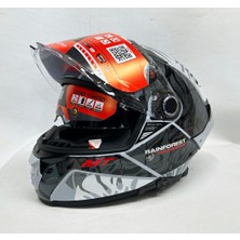 mt Thunder 4sv Rainforest C2 Şefaf Vizörlü Kask Parlak Renk