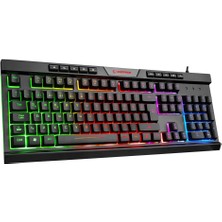 Rampage Bygamex-K2 Raınbow Aydınlatmalı Gamıng Klavye