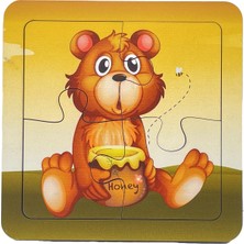 Ahşap 4 Parçalı 3 Set Çocuk Puzzle Set4