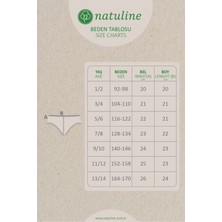 Natuline Kız Çocuk Beyaz Pamuklu Külot 3'lü 4501