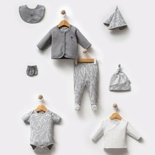Totstale Yenidoğan Hastane Çıkışı 8'li Set Little Frog Gri Unisex