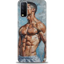 Kılıf Evreni Vivo Y20S Kılıf Hd Baskılı Kılıf + Seramik Tam Kaplayan Ekran Koruyucu 4