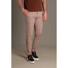 Zeki Özer Erkek Vizon Keten Pantolon