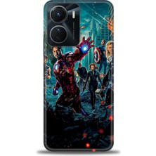 Kılıf Evreni Vivo Y16 Kılıf Hd Baskılı Kılıf + Seramik Tam Kaplayan Ekran Koruyucu 100