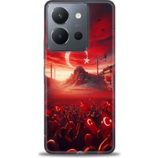 Kılıf Evreni Vivo Y36 Kılıf Hd Baskılı Kılıf + Seramik Tam Kaplayan Ekran Koruyucu 39