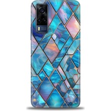 Vivo Y53S Kılıf Hd Baskılı Kılıf + Seramik Tam Kaplayan Ekran Koruyucu 338