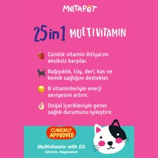 Metapet Kediler için Premium Multi Vitamin Damla, Doğal ve Organik Içerikli Kedi vitamini, 50 ML