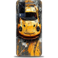 Vivo Y53S Kılıf Hd Baskılı Kılıf + Seramik Tam Kaplayan Ekran Koruyucu 104
