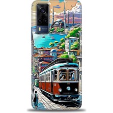 Vivo Y53S Kılıf Hd Baskılı Kılıf + Seramik Tam Kaplayan Ekran Koruyucu 225