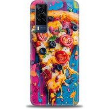 Vivo Y53S Kılıf Hd Baskılı Kılıf + Seramik Tam Kaplayan Ekran Koruyucu 450