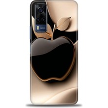Vivo Y53S Kılıf Hd Baskılı Kılıf + Seramik Tam Kaplayan Ekran Koruyucu 350