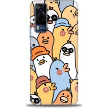 Vivo Y53S Kılıf Hd Baskılı Kılıf + Seramik Tam Kaplayan Ekran Koruyucu 497