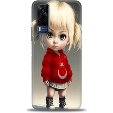 Vivo Y53S Kılıf Hd Baskılı Kılıf + Seramik Tam Kaplayan Ekran Koruyucu 243
