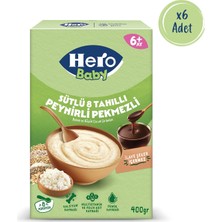 Hero Baby Sütlü 8 Tahıllı Peynirli Pekmezli 400g x6