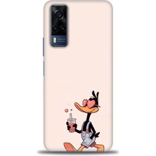 Vivo Y53S Kılıf Hd Baskılı Kılıf + Seramik Tam Kaplayan Ekran Koruyucu 407