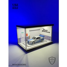 Fast And Furious Diecast LED Işıklı Akrilik Korumalı Stand/diorama 1:64 Ölçek