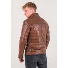 Ataleather Erkek Deri Mont MS-913 Antik Kahve