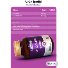 Nondo Citicoline 30 Tablet (Sitikolin 30 Tablet, Fosfotidilkolin)