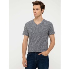 Cacharel Erkek Lacivert V Yaka T-Shirt 50202493-VR033
