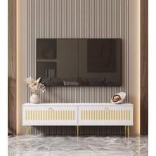 Enwood Andromeda Gold Serisi 140  cm  2 Kapaklı Mdf Tv Ünitesi 140 x 50 x 32  cm