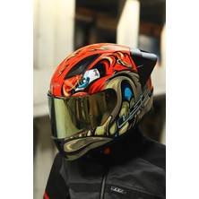 Ls2 Rapıd 2 Race Spox Kırmızı-Gri Kask