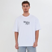 Peç Baskılı Oversize T-Shirt