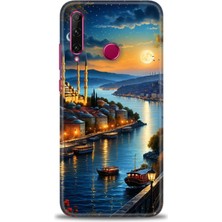 Kılıf Evreni Huawei Honor 20 Lite Kılıf Hd Baskılı Kılıf + Seramik Tam Kaplayan Ekran Koruyucu 222