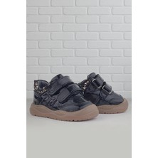 Rakerplus Schaggy Hakiki Deri Siyah Rugan Bebek Spor Ayakkabı