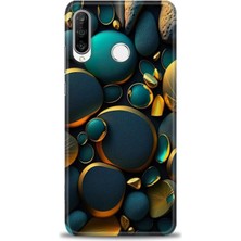 Kılıf Evreni Huawei P30 Lite Kılıf Hd Baskılı Kılıf + Seramik Tam Kaplayan Ekran Koruyucu 345