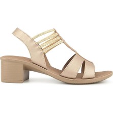 Muya Laini Anatomik Taban Kadın Sandalet Kurşun