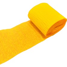 Italyan Krapon Kağıdı Dekor Süs 6 Lı Sarı 5x2,2 Metre