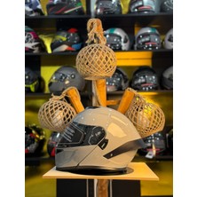 WOSEN-202 Grey Çeneden Açılır Kask