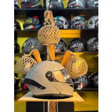 WOSEN-202 Grey Çeneden Açılır Kask