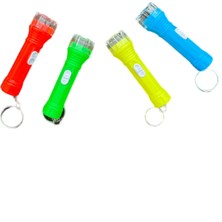 Anahtarlıklı Renkli Işıklı El Feneri Deney Feneri 9 cm 1 Adet