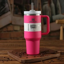 Stanley  Quencher Pipetli Termos Bardak 1.18 Lt Pink Dust