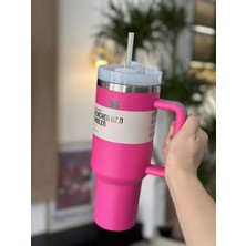Stanley  Quencher Pipetli Termos Bardak 1.18 Lt Pink Dust