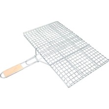 Yüksek Kalite 50X30 cm Kalın Paslanmaz Tel Izgara Et Izgarası Mangal Teli